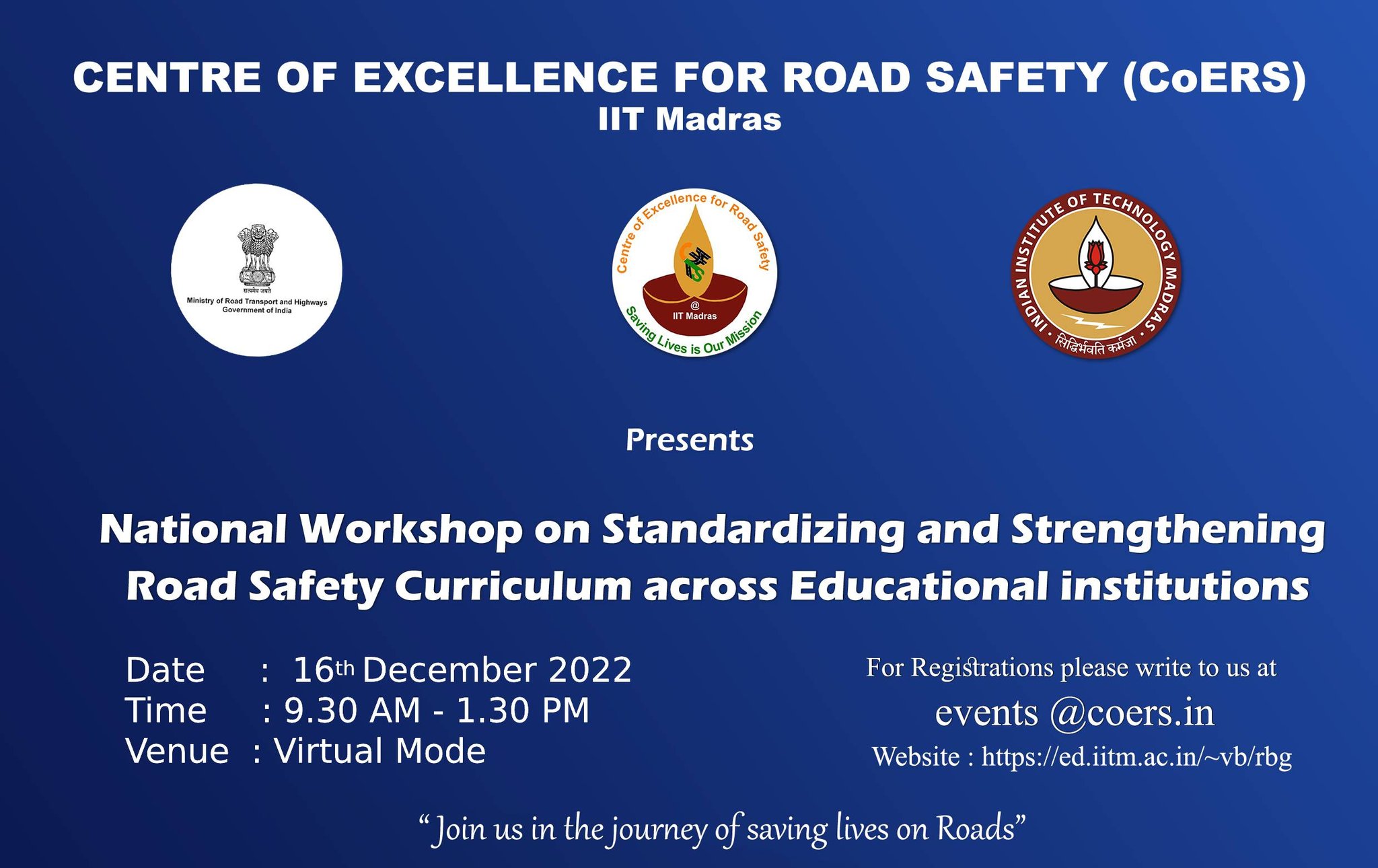 Workshop on Standardising and Strengthening Road Safety Curriculum