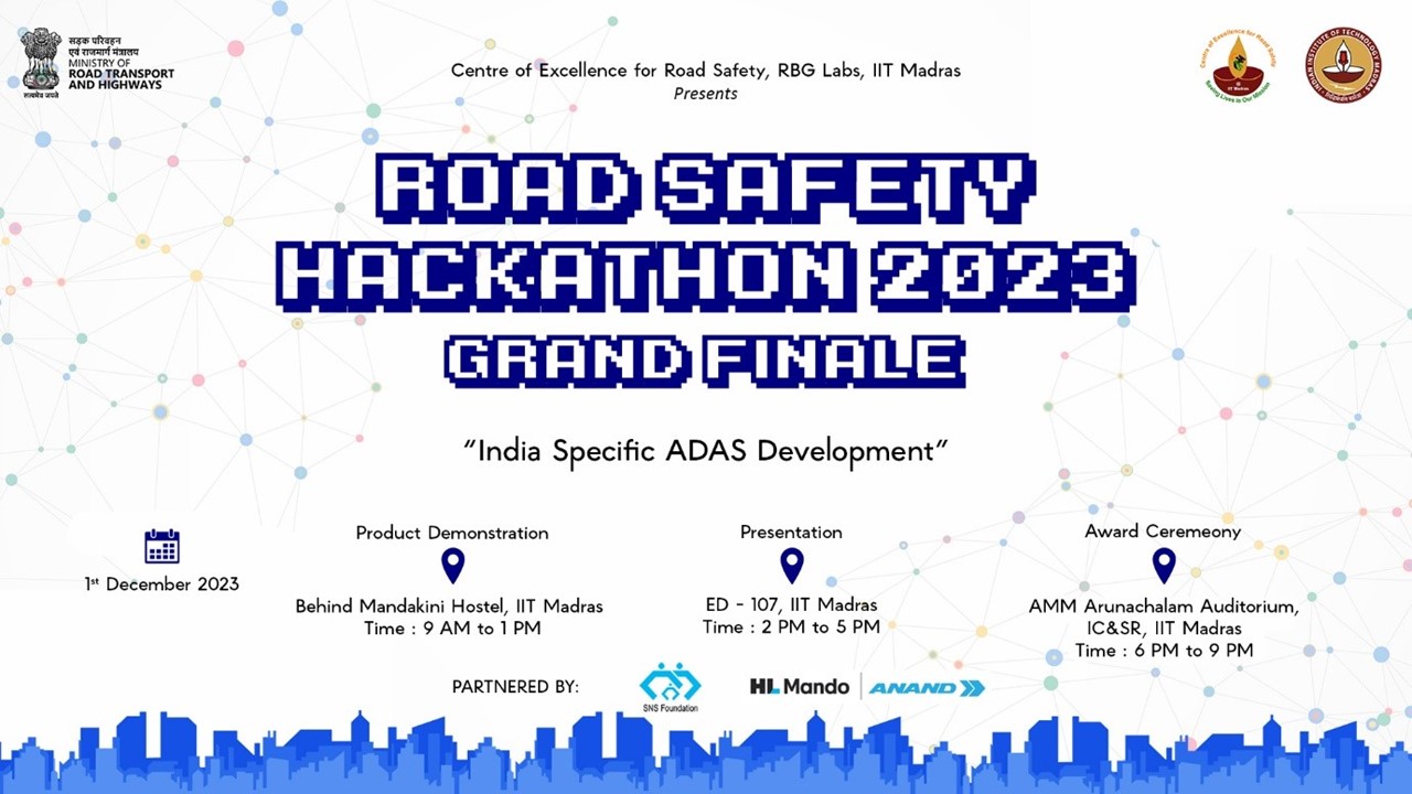 Road Safety Hackathon 2023 – Grand Finale